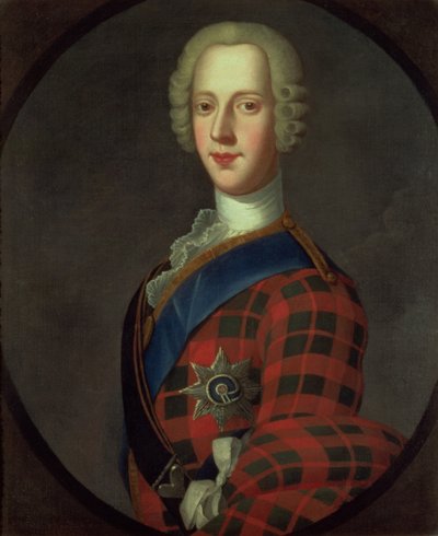 Prinz Charles Edward Stuart (Bonnie Prince Charlie, 1720-88) von Robert Strange